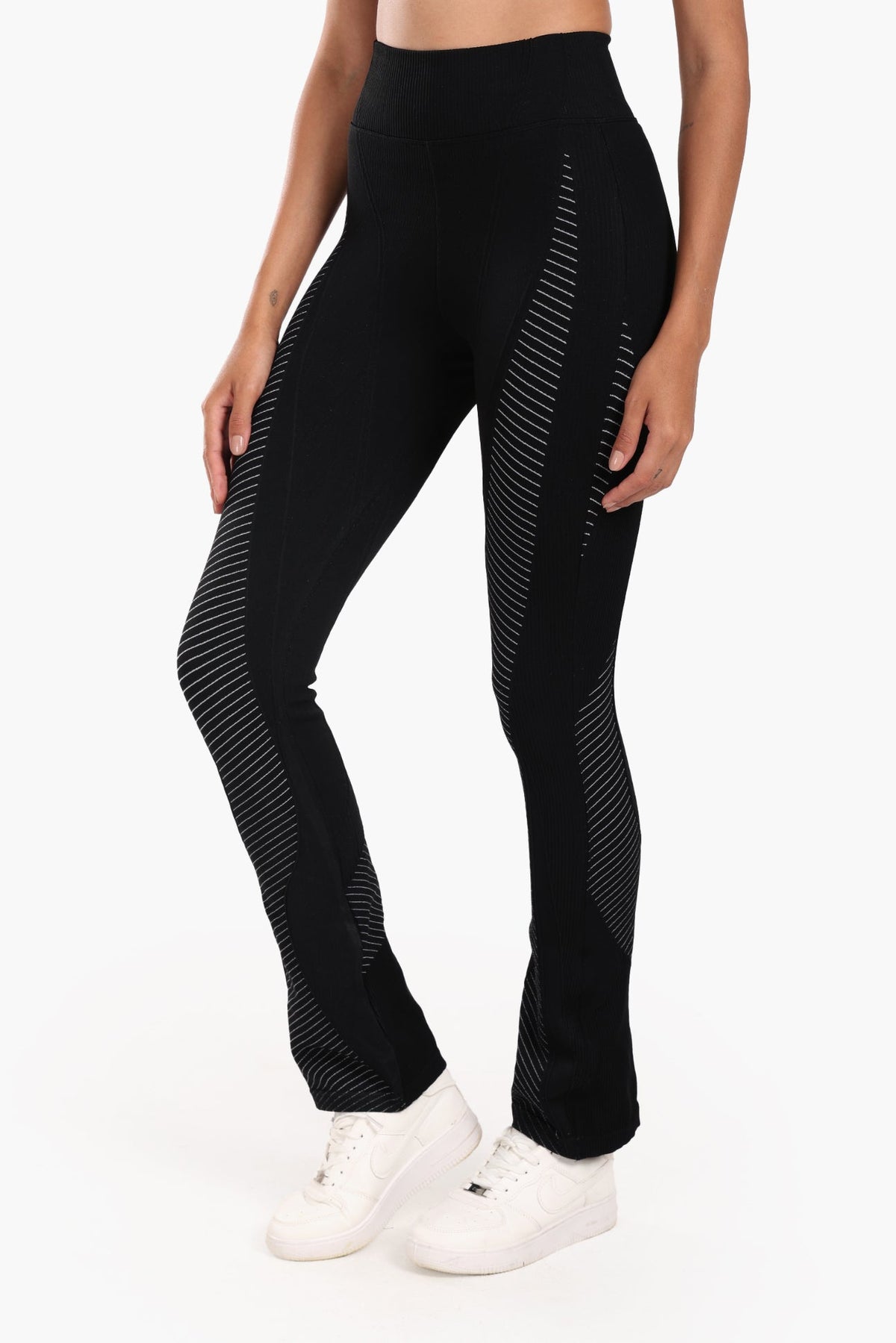 Textured High-Waist Sports Pants