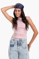 Ruched Side Sleeveless Top