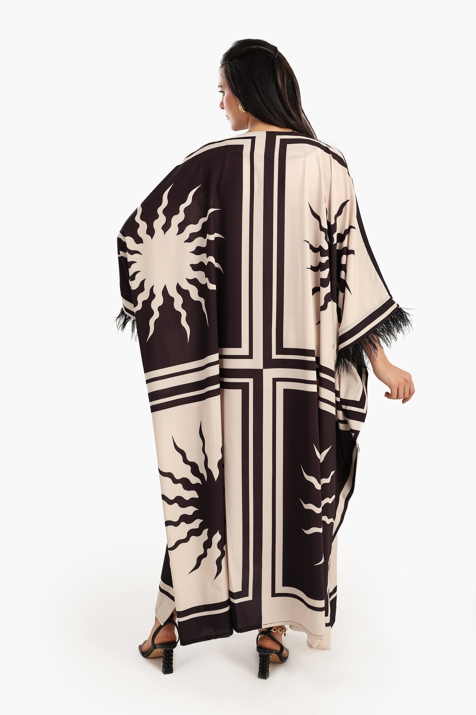 Luxe Graphic Print Abaya