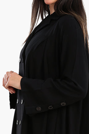 Double-Breasted Trench Cardigan