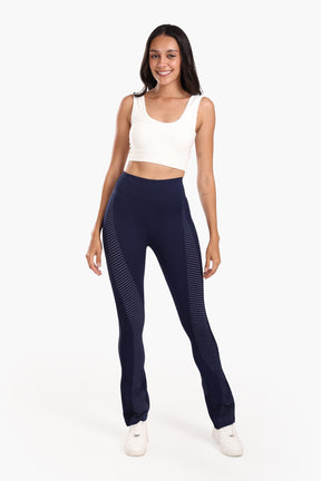 Textured High-Waist Sports Pants