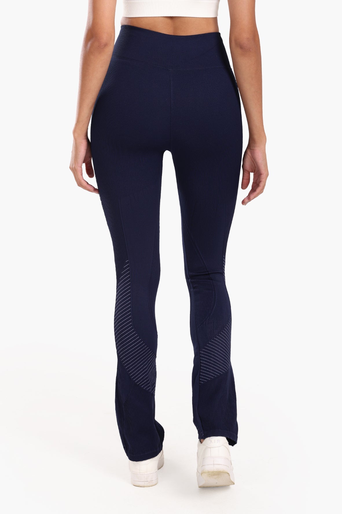 Textured High-Waist Sports Pants