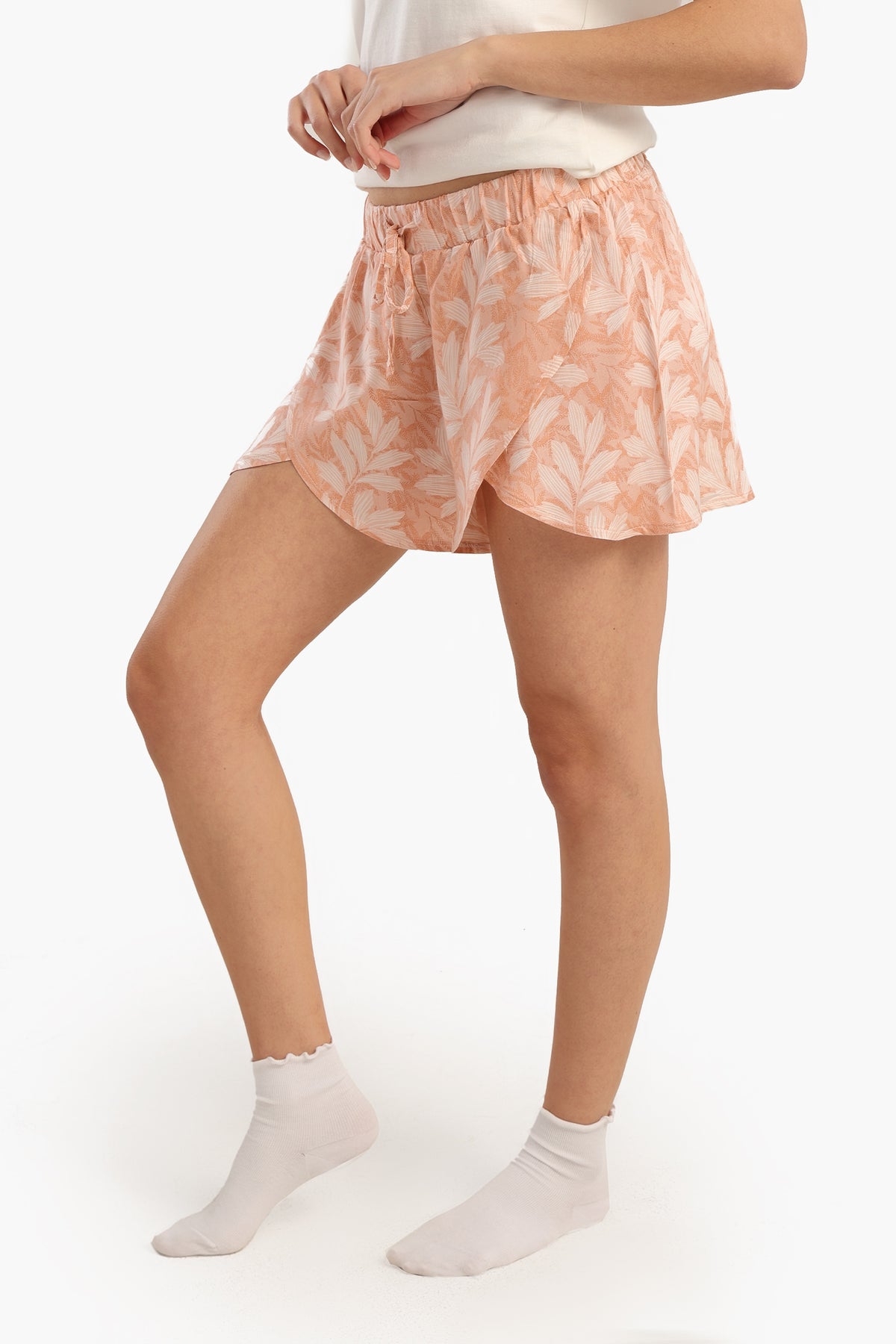 Leafy Pattern Pyjama Short