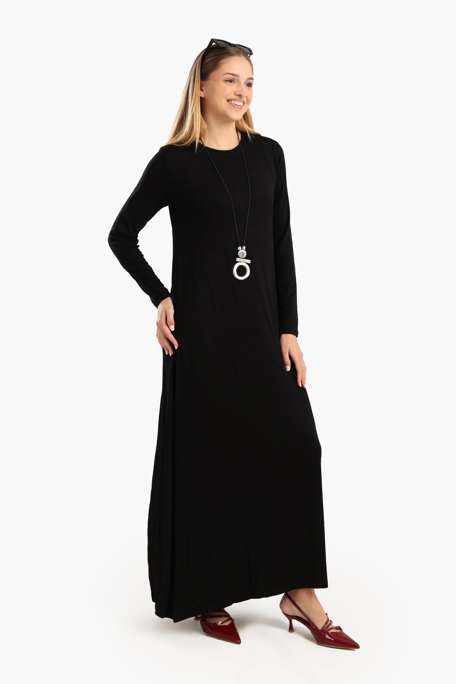 Viscose Round Neck Dress