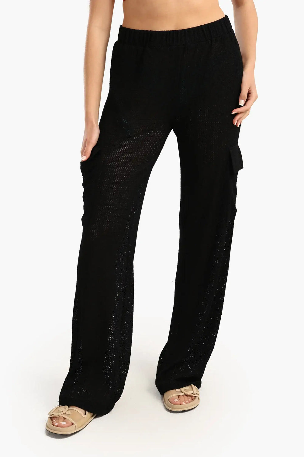 Knitted Baggy Beach Pants