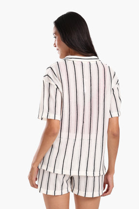 Chic Striped Beach Set