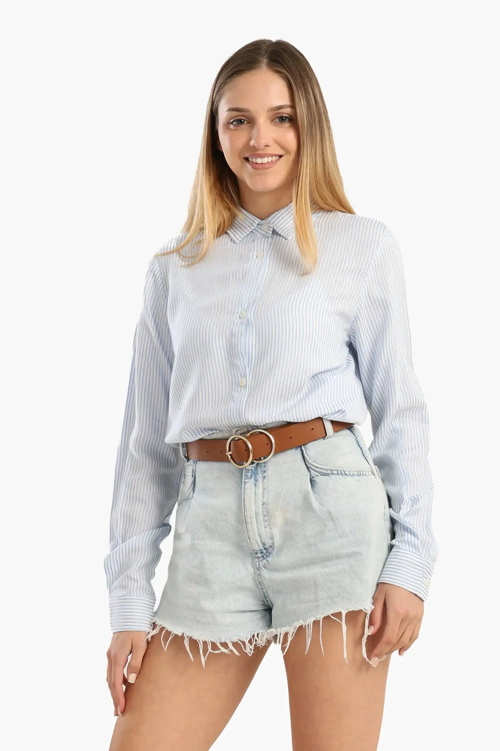 Classic Striped Poplin Shirt