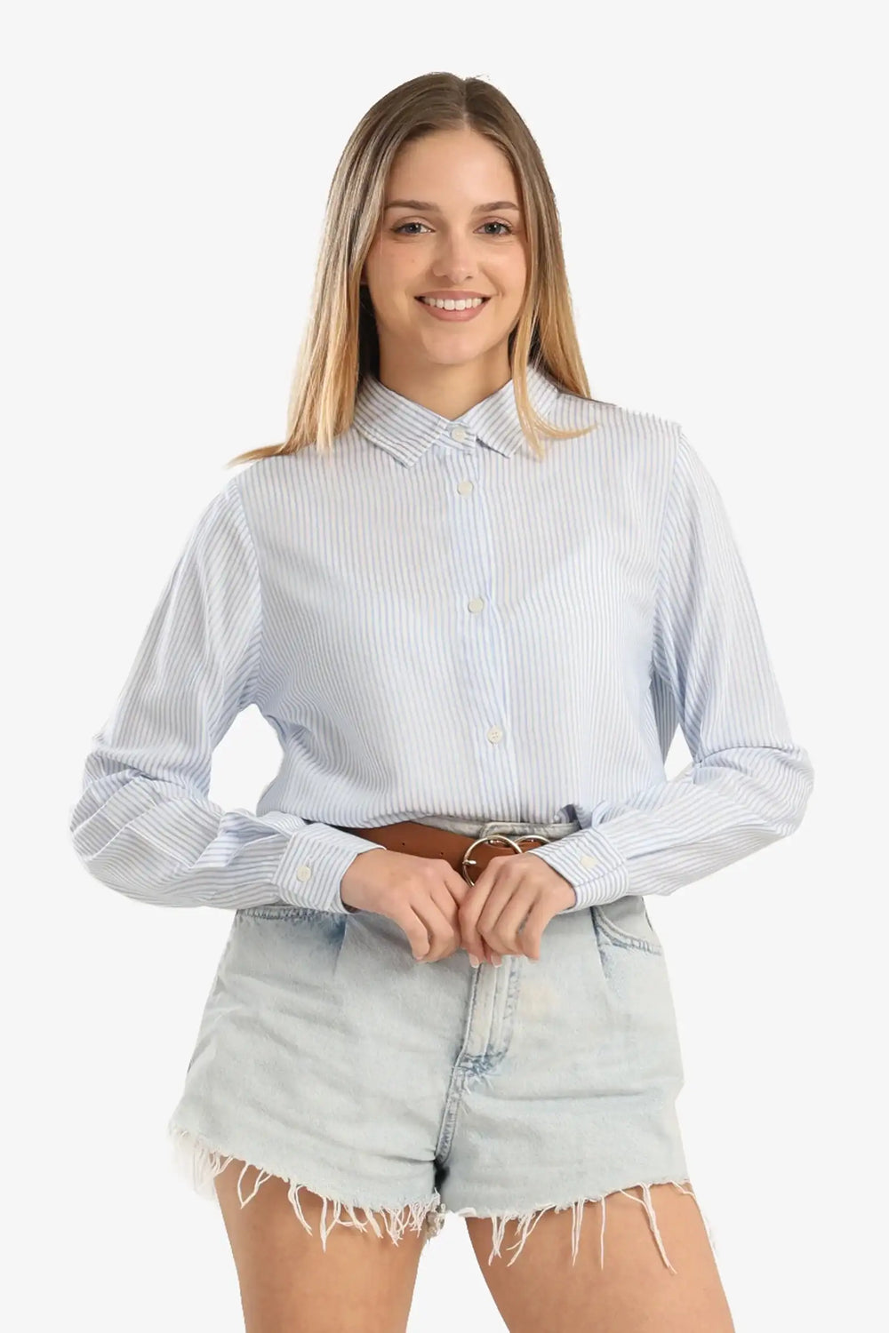 Classic Striped Poplin Shirt