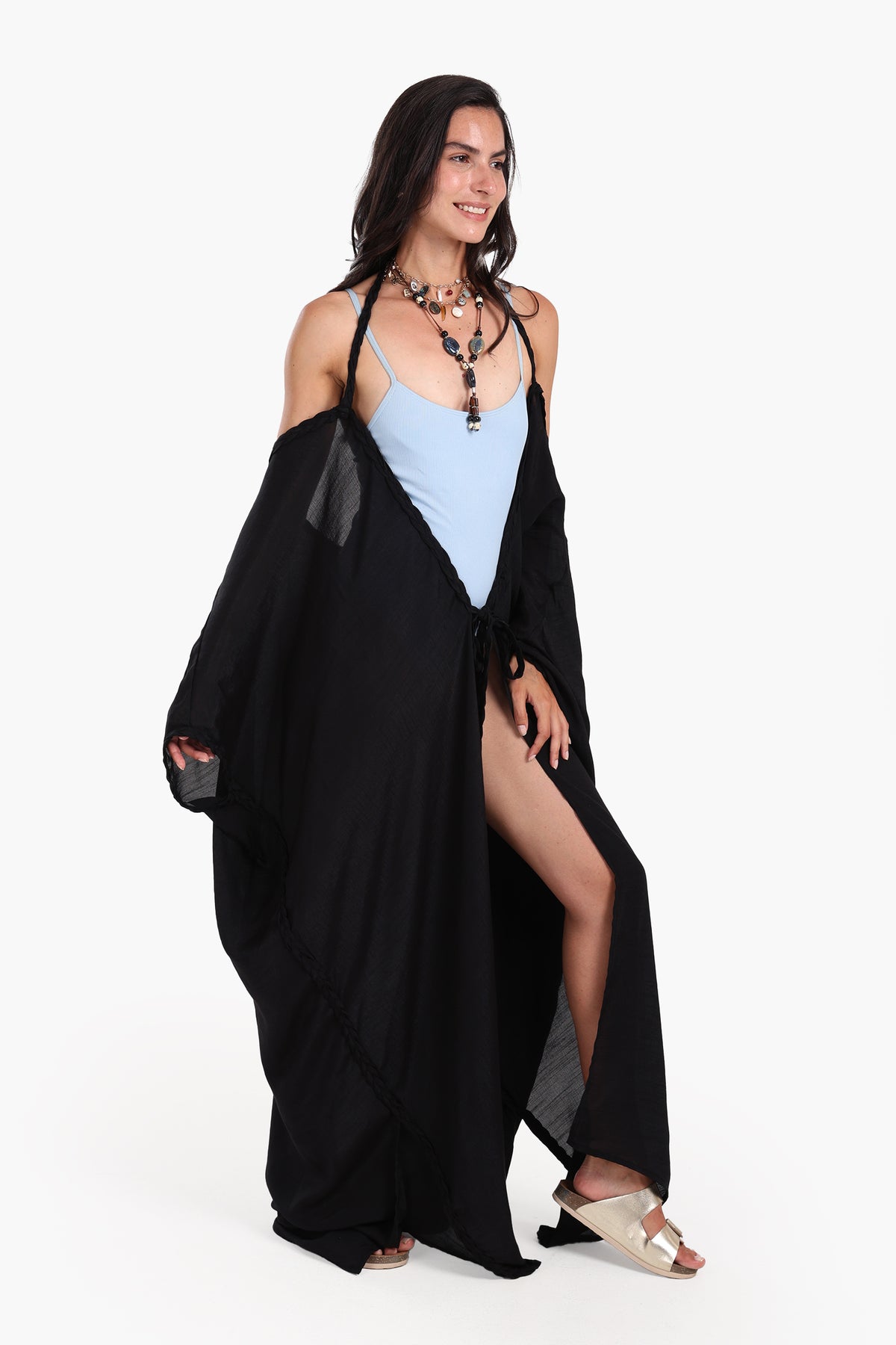Braided Edge Beach Cover-Up