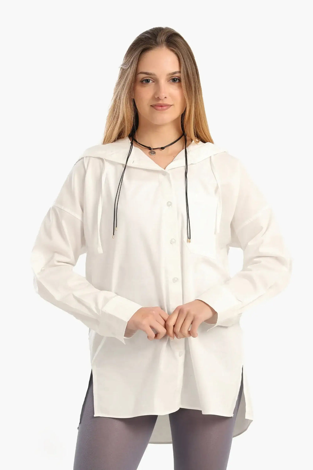 Relaxed-Fit Hooded Shirt