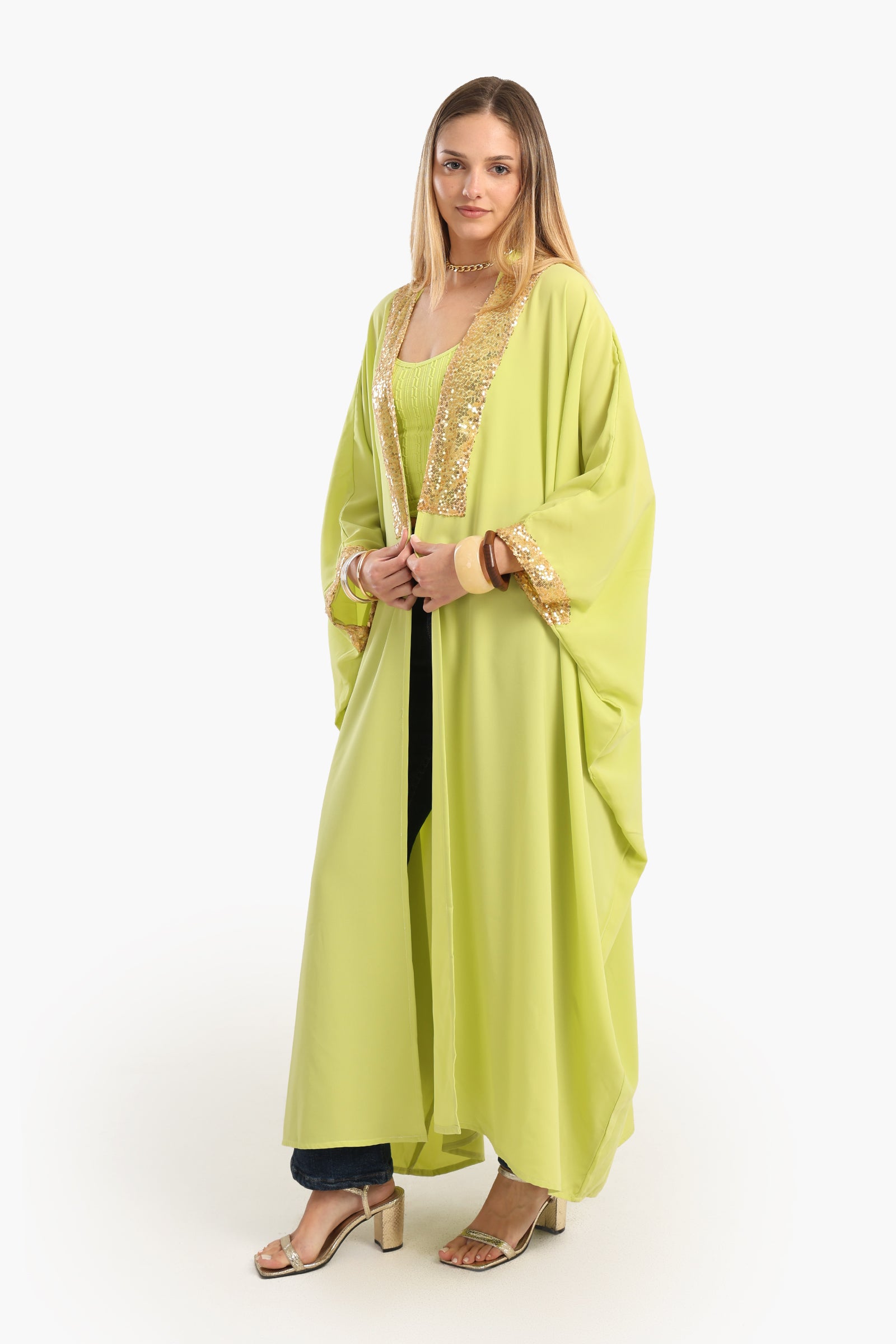 Relaxed Fit Abaya with Sequins