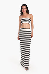 Knitted Striped Beach Set