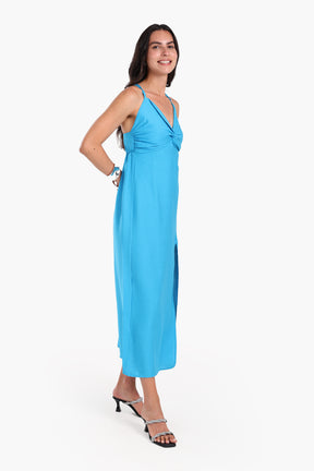 Crisscross Back Midi Dress