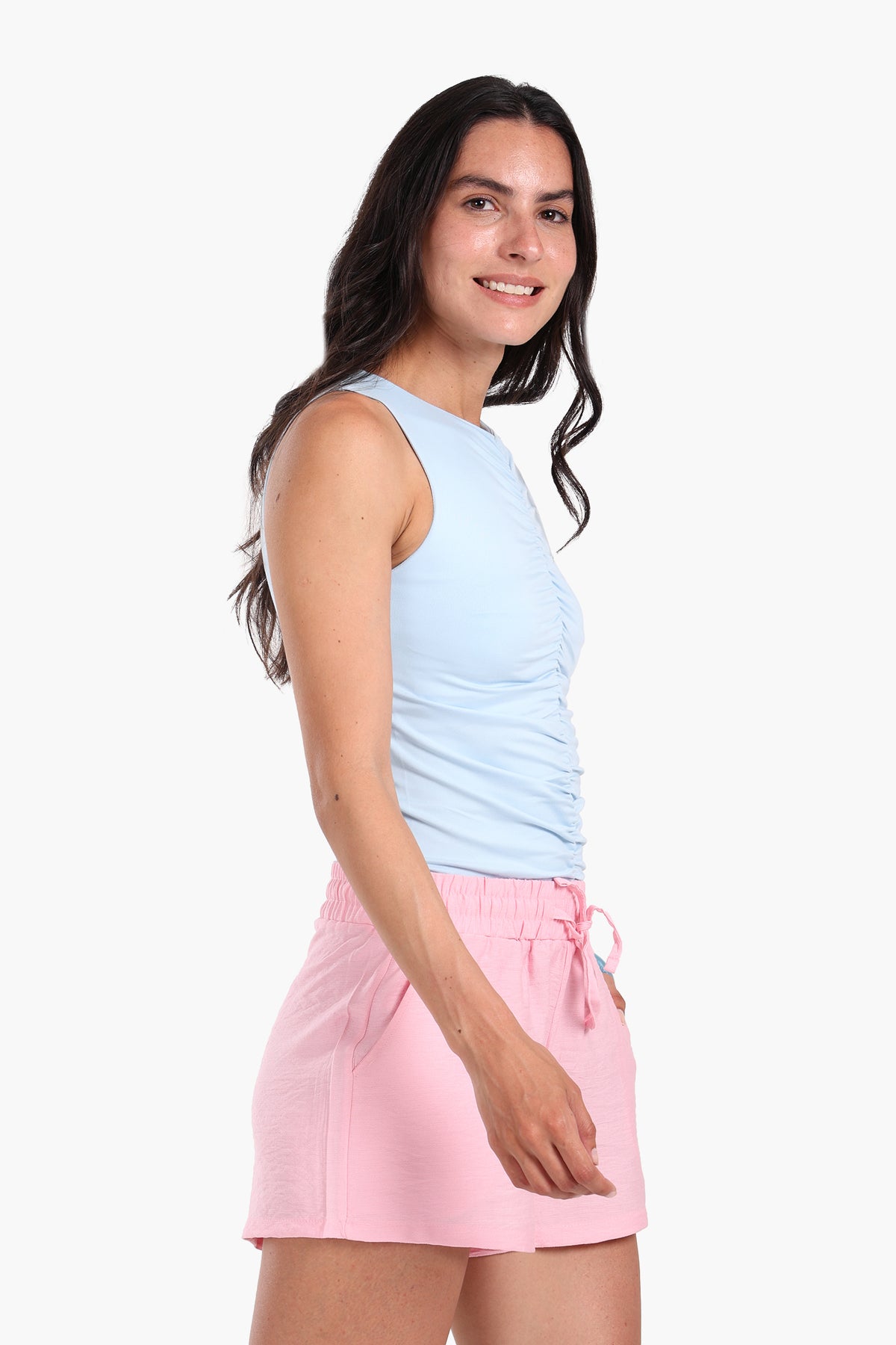 Ruched Front Tank Top