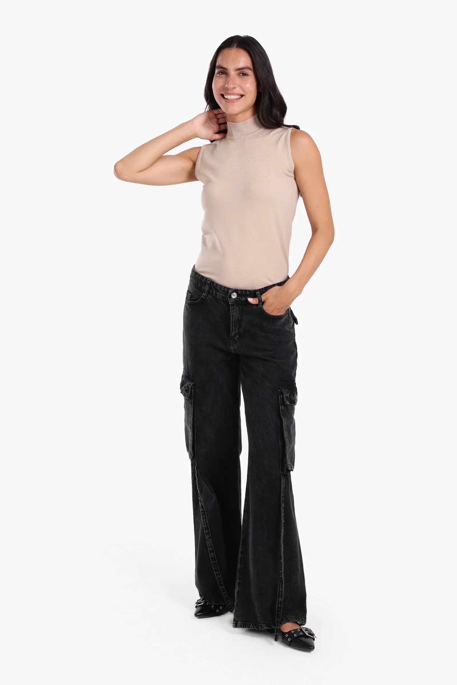 High Neck Sleeveless Pullover