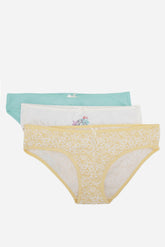 Pack of 3 Girly Brief Panties