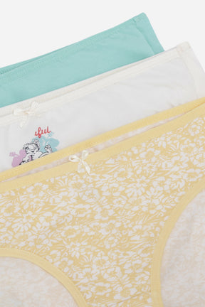 Pack of 3 Girly Brief Panties
