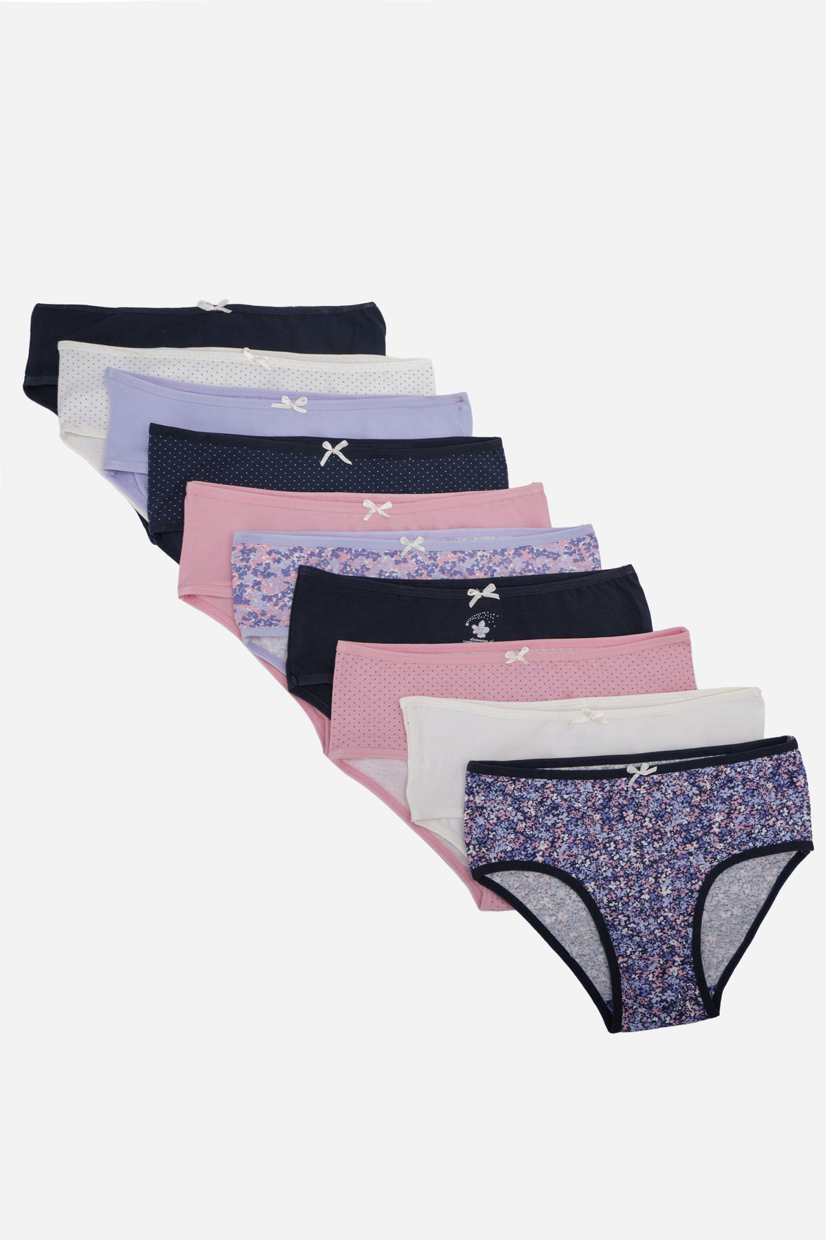 Pack of 10 Colored Brief Panties