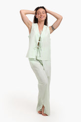 Tie Front Pyjama Set