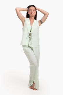 Tie Front Pyjama Set