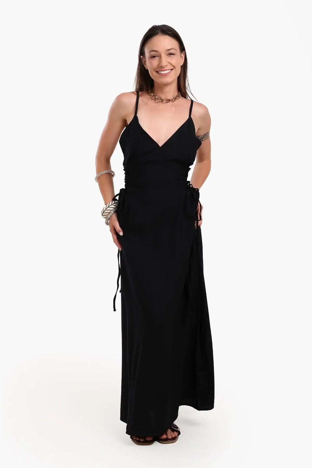 Ruched Sides Beach Dress