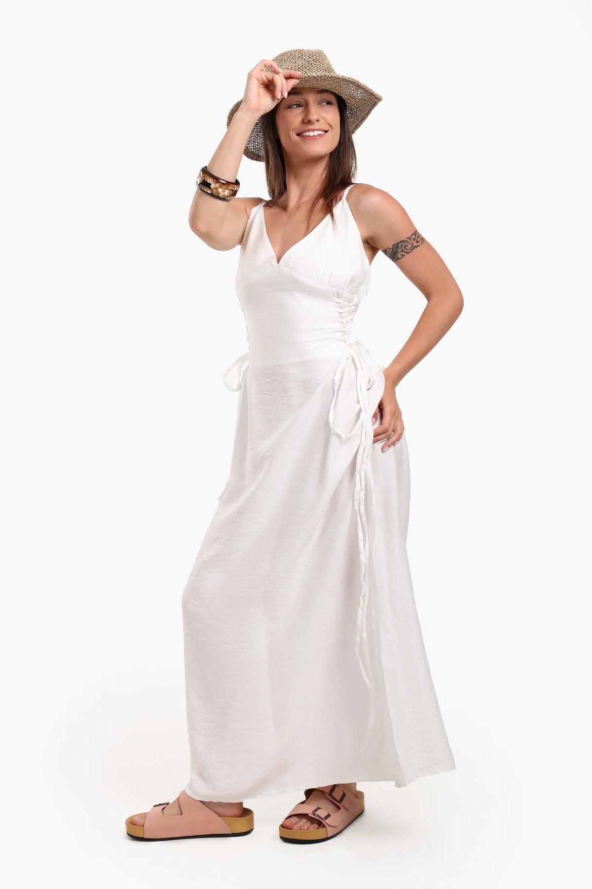 Ruched Sides Beach Dress