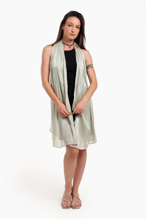 Cotton Organza Crinkle Scarf