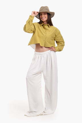 Asymmetrical Cropped Shirt
