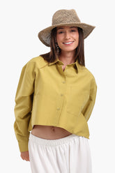 Asymmetrical Cropped Shirt