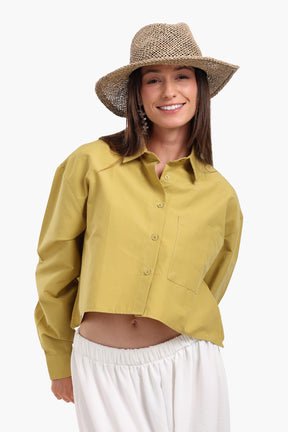 Asymmetrical Cropped Shirt