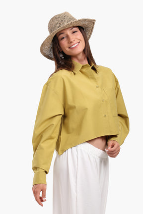 Asymmetrical Cropped Shirt