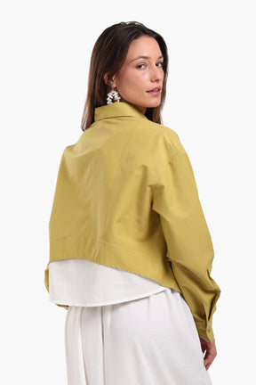 Asymmetrical Cropped Shirt