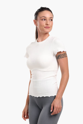 Seamless Ribbed Slim Fit Top