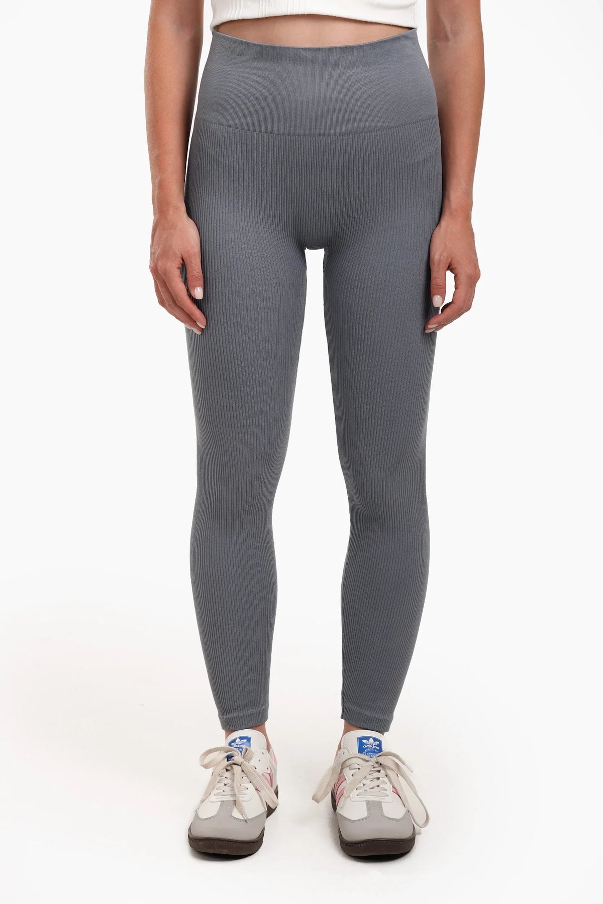 Ribbed High-Waist Leggings