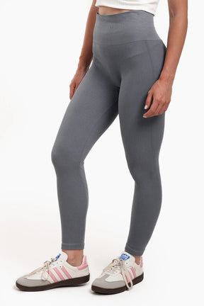 Ribbed High-Waist Leggings