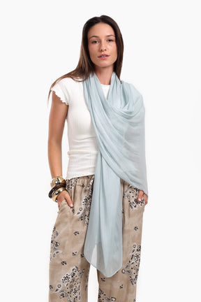Cotton Organza Crinkle Scarf