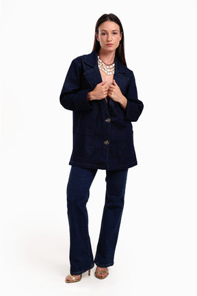 Oversized Denim Blazer