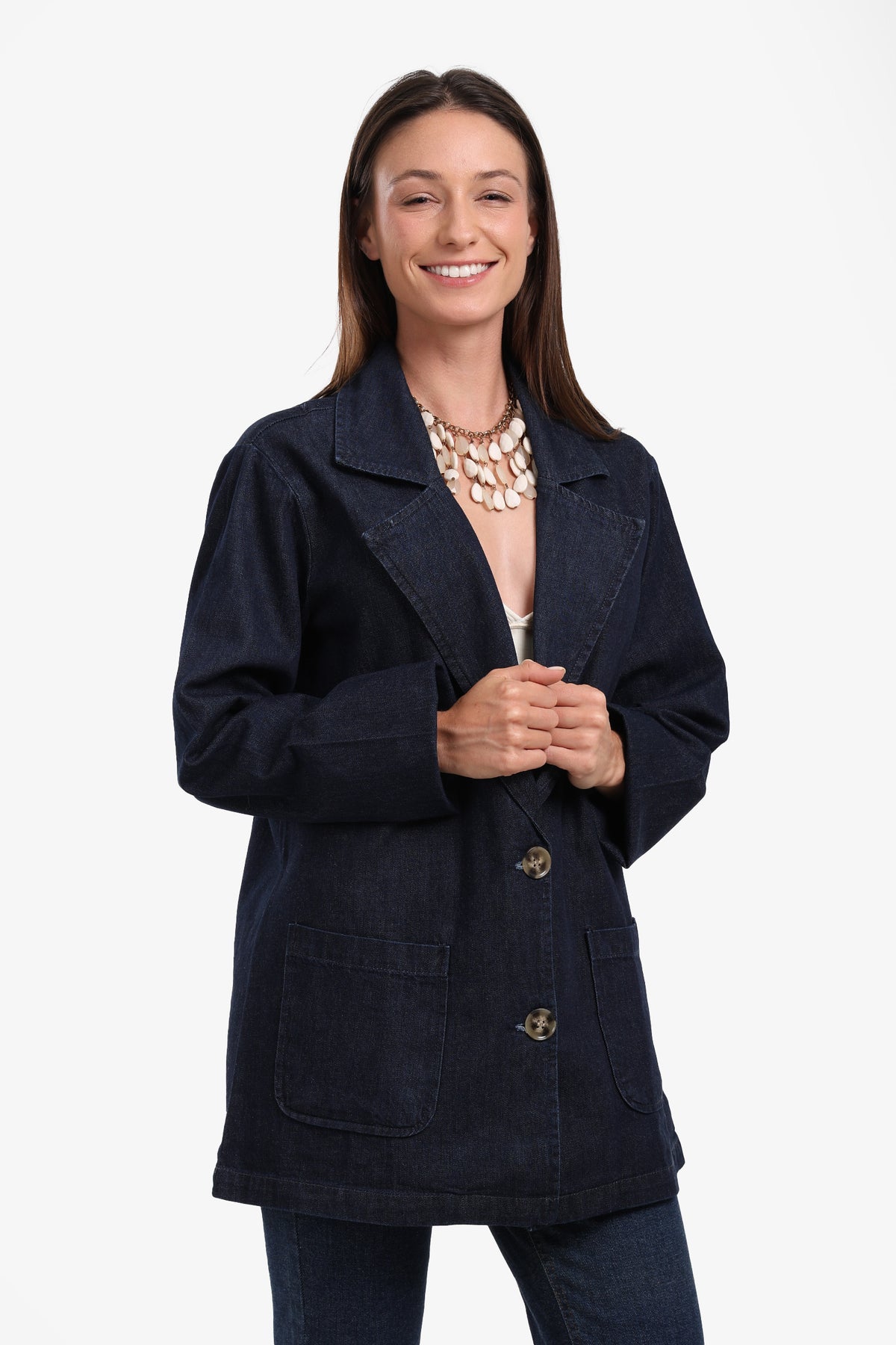 Oversized Denim Blazer