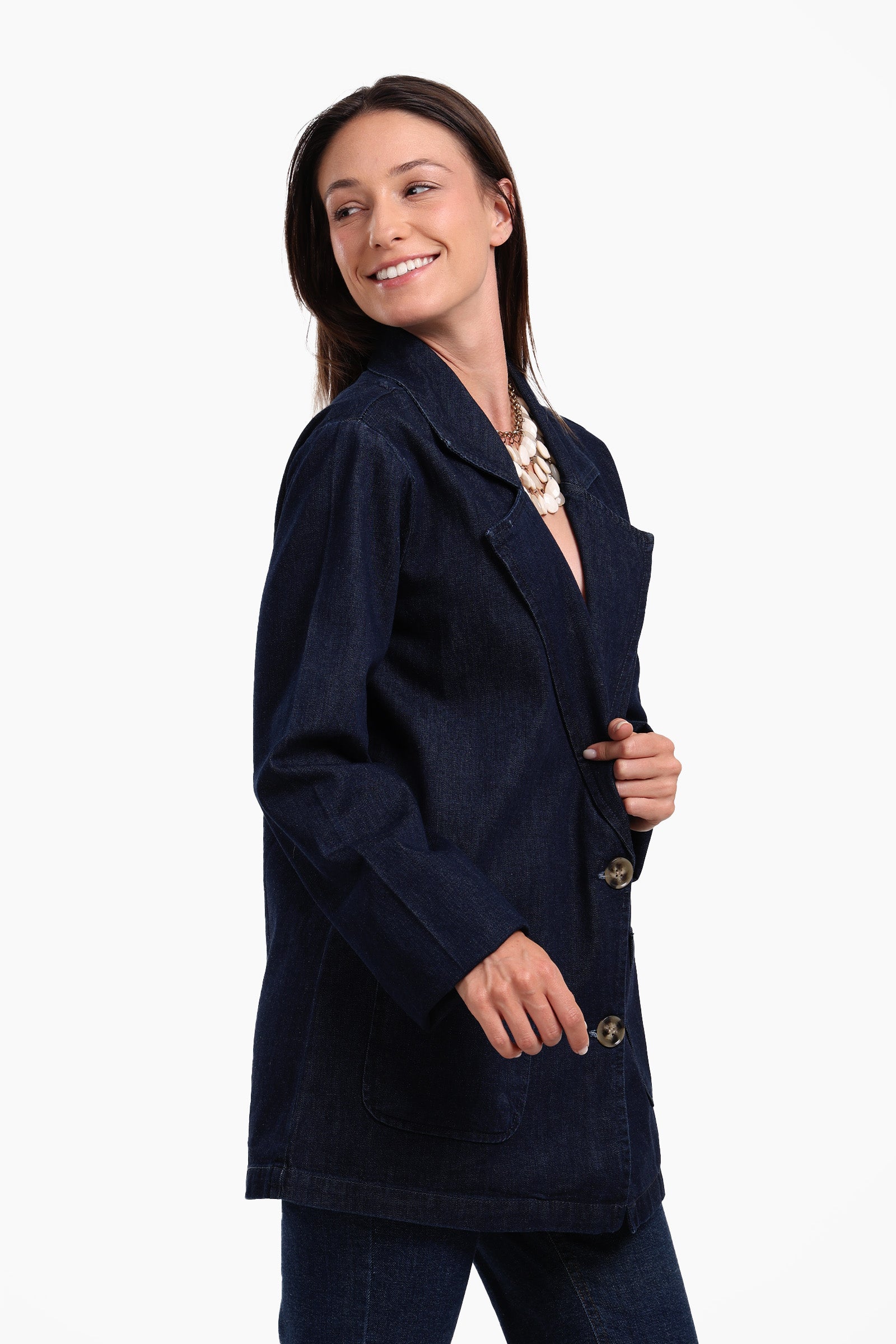 Oversized Denim Blazer