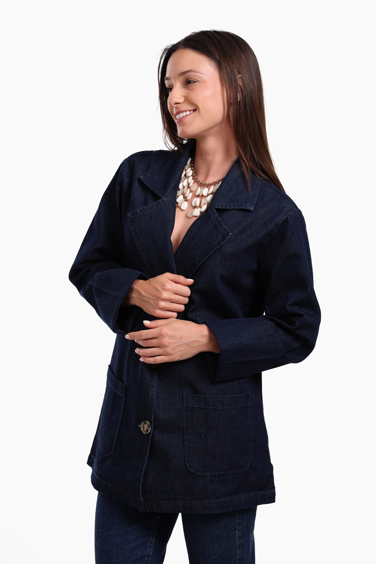 Oversized Denim Blazer