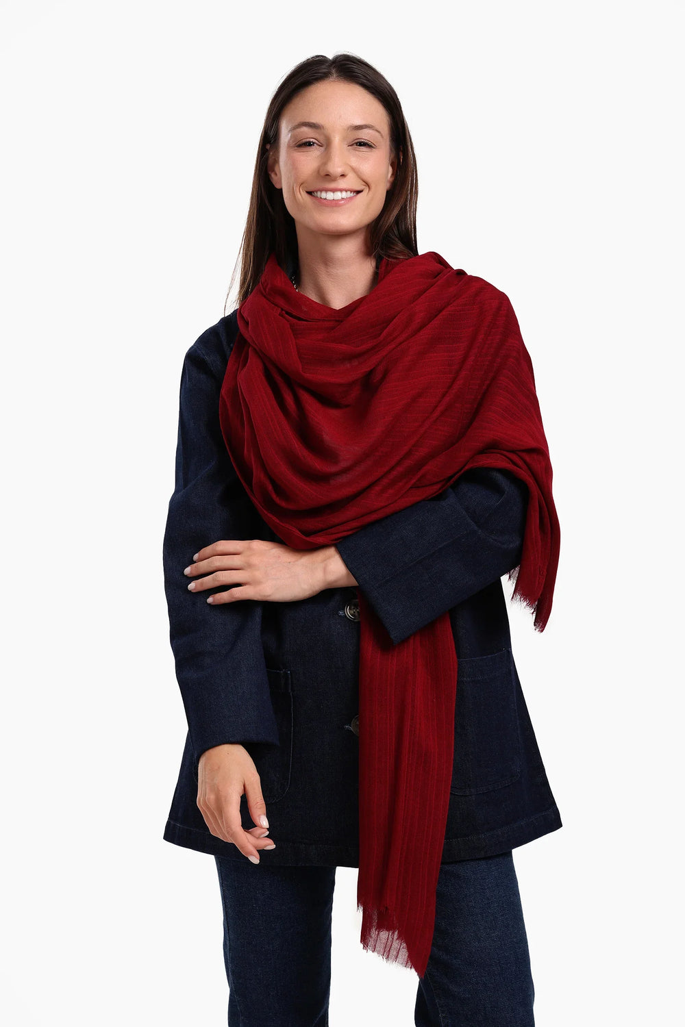 Striped Cotton Scarf