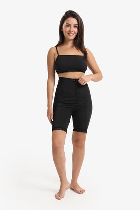 Lace Hem Shorts Corset