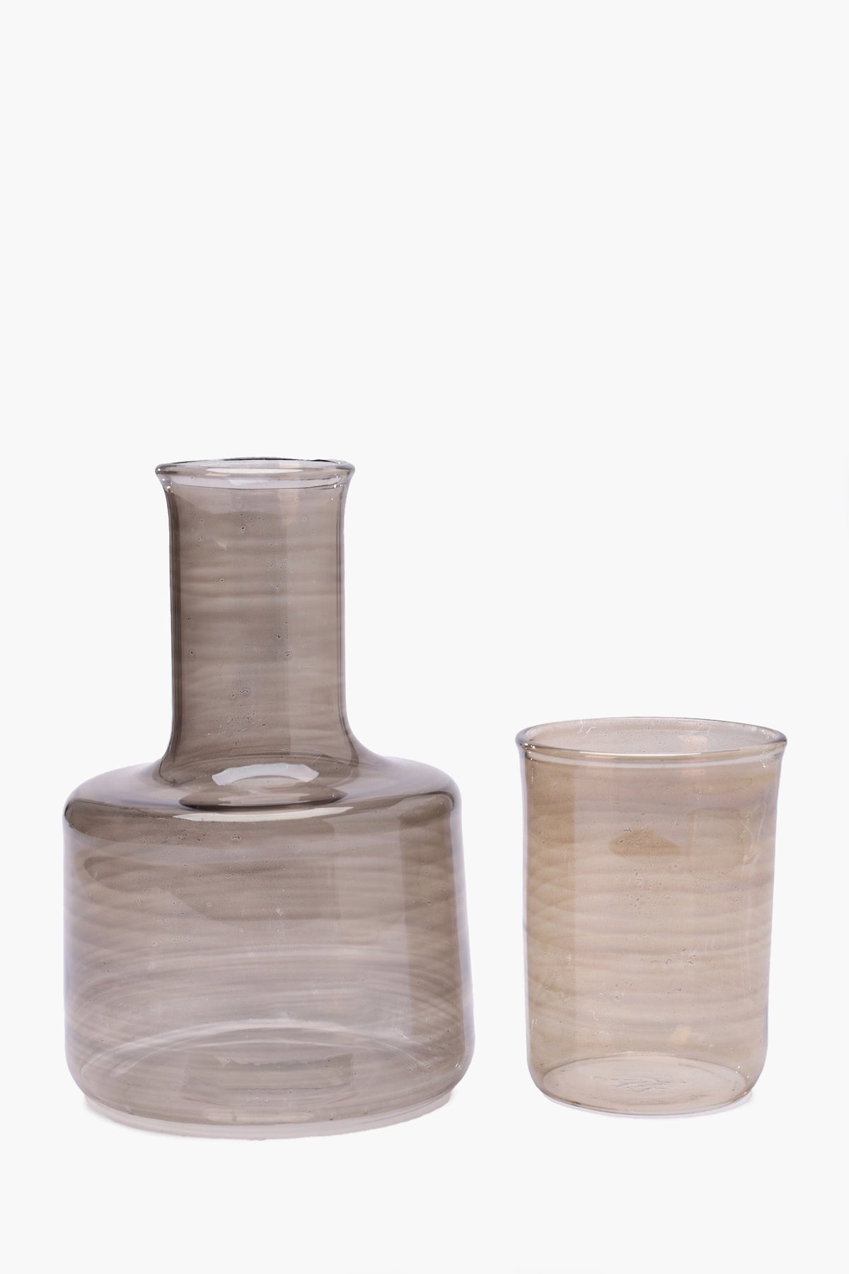 Glass Jug with Matching Cup
