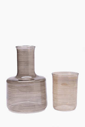 Glass Jug with Matching Cup