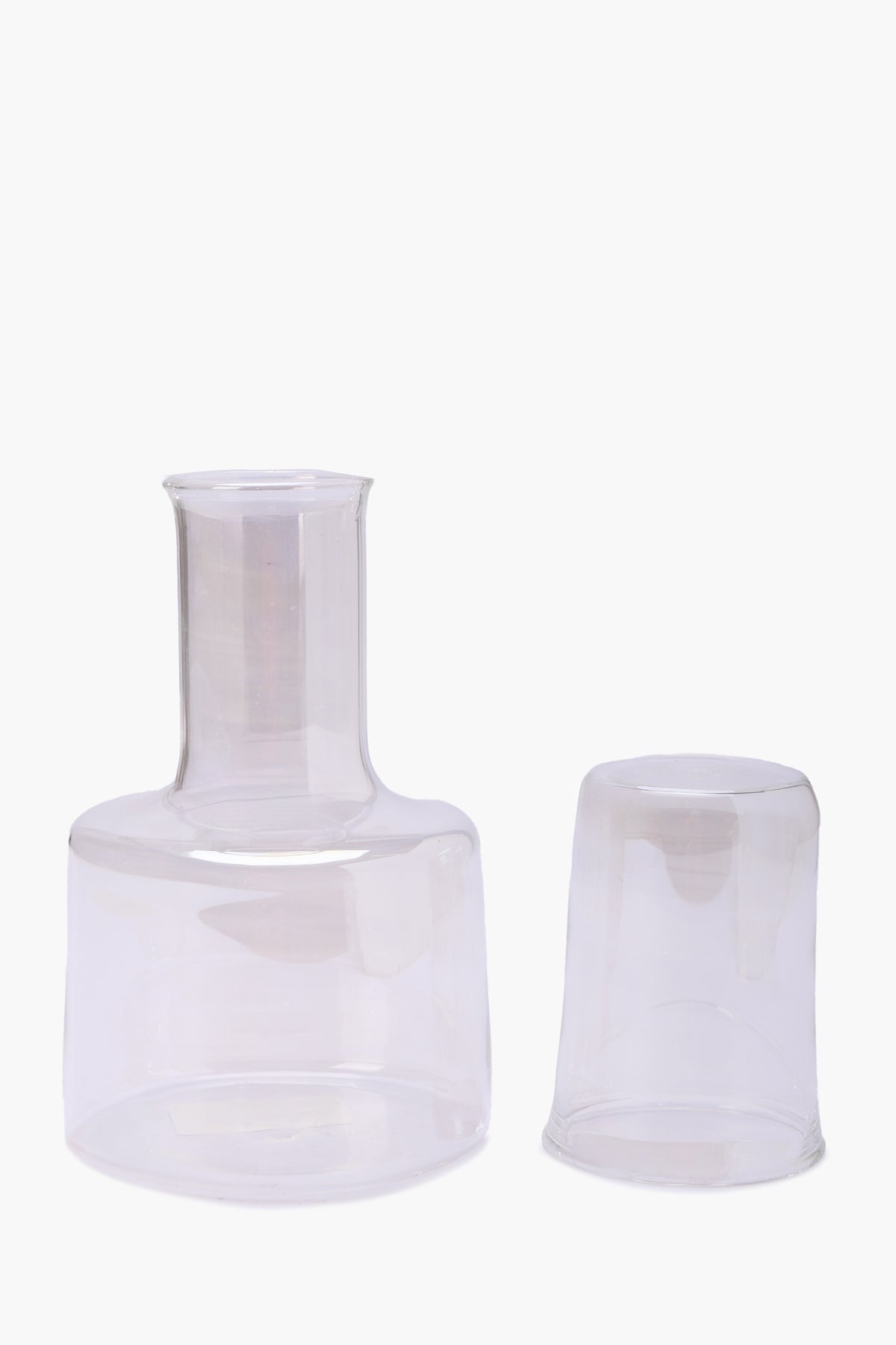 Glass Jug with Matching Cup