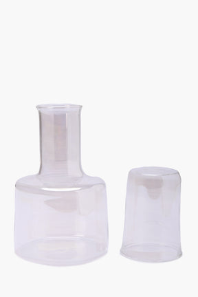Glass Jug with Matching Cup