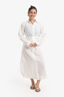 Beach Dress with Deatchable Belt