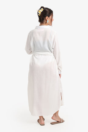 Beach Dress with Deatchable Belt