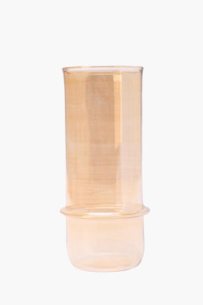 Large Clear Glass Vase