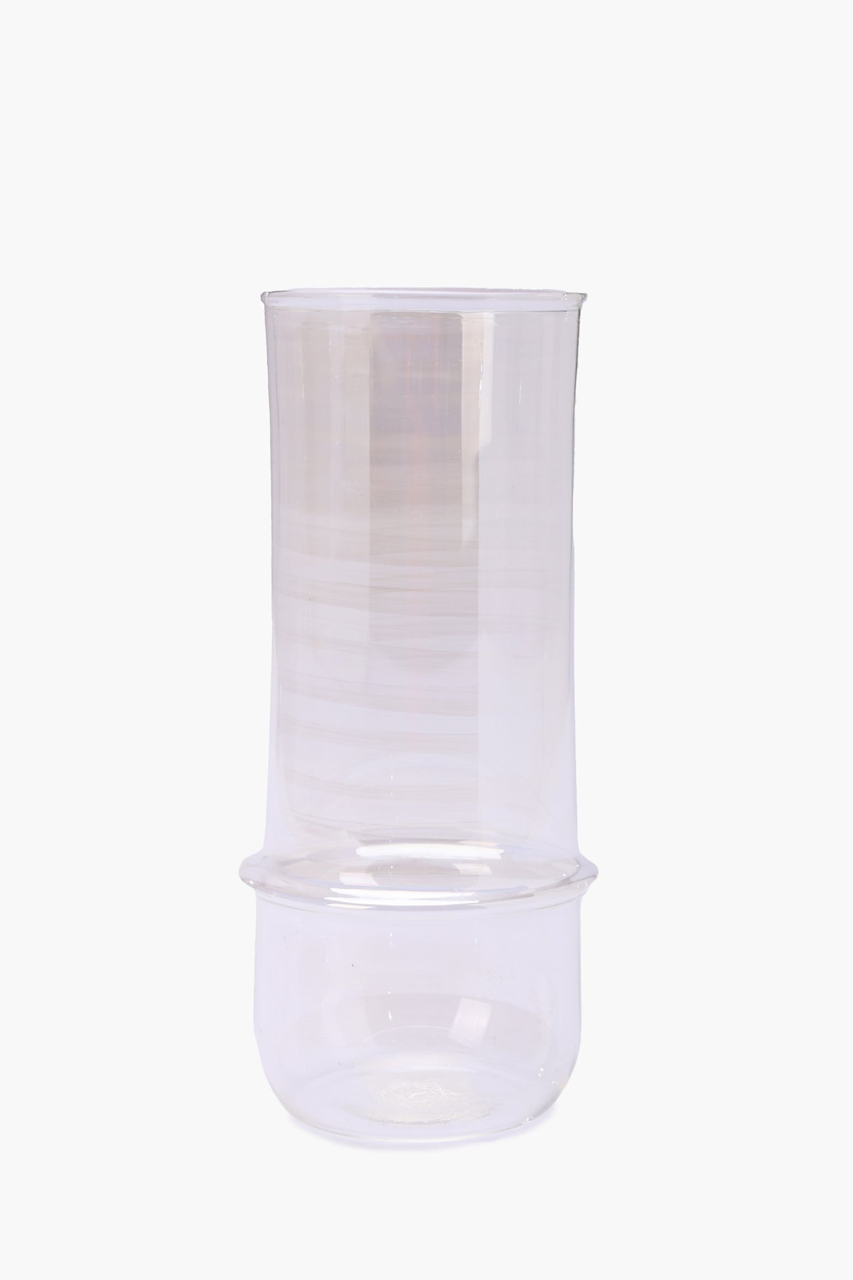 Large Clear Glass Vase